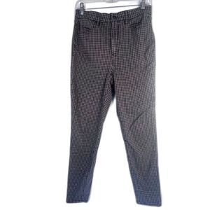 American Eagle Gray Houndstooth Curvy Super Hi-Rise Jegging Jean Size 10